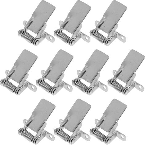 Clips à Ressort Robustes pour Spots Encastrés en Fer Argenté, Installation Facile et Retrait Aisé, Lot de 10 Pièces pour Downlights et Panneaux Lumineux (1/5)