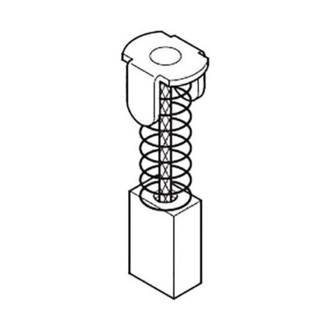 COPPIA SPAZZOLE SPAZZOLA A CARBONCINO RICAMBIO PER UTENSILI MAKITA 13713V 6X10X16 PZ.2 (13715)