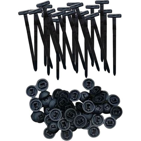 Ortviai Attaches en Nylon Auto-serrantes 100 Pièces, Étanches et Résistantes aux Intempéries pour Garage, Voiture et Réparation