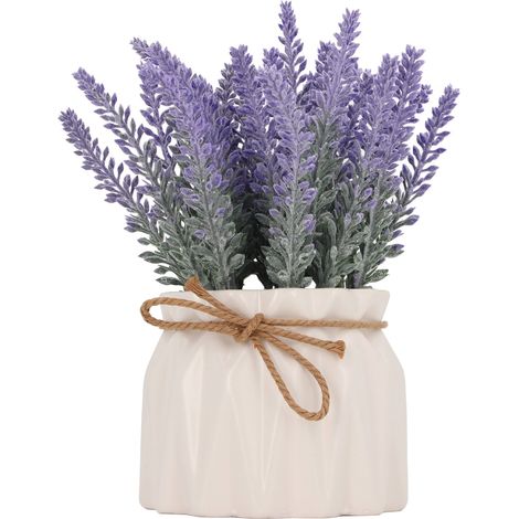 Small Artificial Plants Pots Mini Fake Potted Plants Ornament Indoor Outdoor Home Decor 7146C 02 Pleated Vase (1/5)
