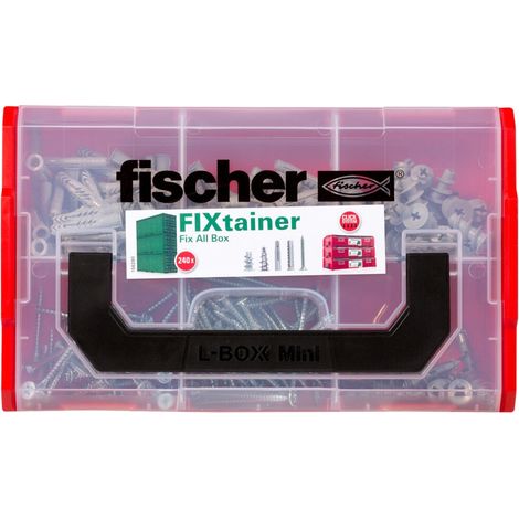 Boîte modulable FIXtainer tous matériaux FISCHER 534092 avec 240 chevilles UX, SX et GK avec vis (1/5)