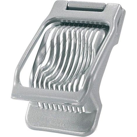 Nouveau séparateur à œufs rond ou ovale, lame en acier inoxydable, matériau aluminium/acier inoxydable, gris. (1/5)