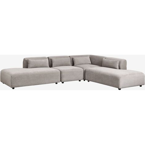 Divano modulare angolare Fogler in 4 pezzi con doppia chaise lounge SKLUM            