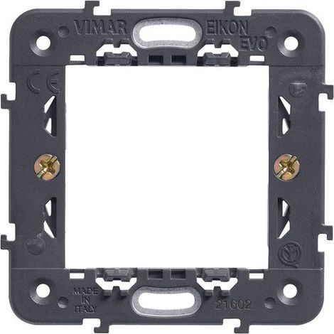 Supporto 2M con griffe Vimar Eikon 21602