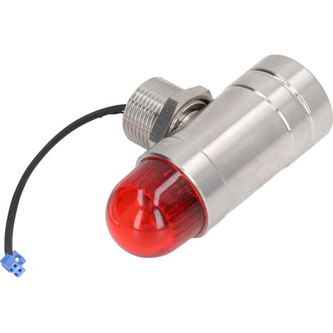 Avertisseur sonore et lumineux acousto-optique, acier inoxydable 304, anti-déflagrant G3/4, DC24V, alarme visuelle et sonore étanche (1/5)