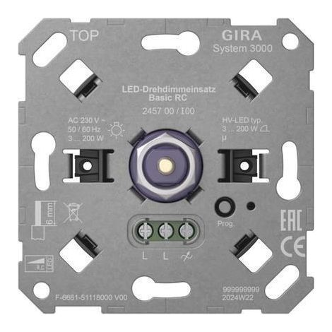 Dispositivo di comando Gira s3000 modulo dimmer LED compatto
