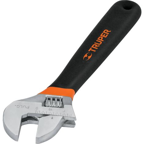 Llave ajustable cromada con grip - 150 mm