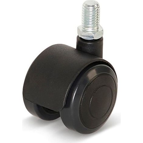 Roulette de meuble - MESO - Premium - PU - 40 mm - Tige filetée 10 x 15 mm