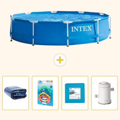 Intex Piscine Tubulaire Ronde - 305x76 cm - 5-pièces  S55 (1/5)