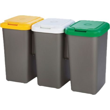 Pattumiera Raccolta Differenziata Set Tontarelli 25 Lt 78,5 X 32 X 47,4 cm