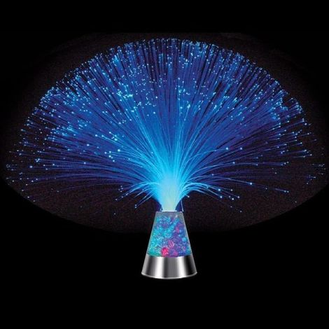 Veilleuse à fibre optique à cristaux changeant de couleur, lampe de table LED ciel étoilé coloré à fibre optique (1/5)