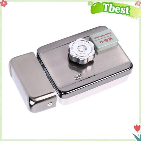 Tbest serrure de porte électronique intelligente Serrure de Porte Télécommandée, Moteur Silencieux et Efficace, bricolage cylindre (1/5)
