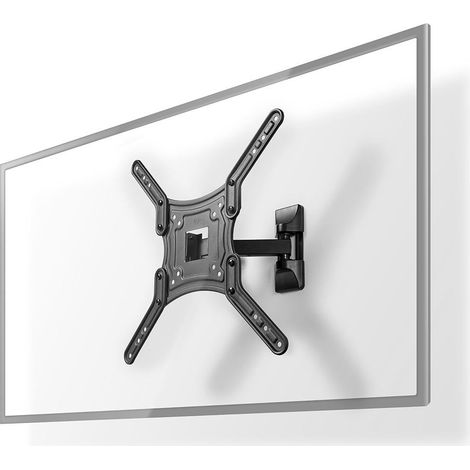 Neig und schwenkbare tv wandhalterung 23 55 maximales gewicht des bildschirms 30kg neigbar drehbar minimaler wandabstand 67mm maximaler wandabstand 197mm 2 gelenkpunkte abs stah 387 (1/5)