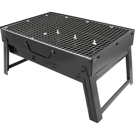 Barbecue en acier inoxydable épais, idéal pour la cuisine en plein air, la randonnée et le camping. (1/5)