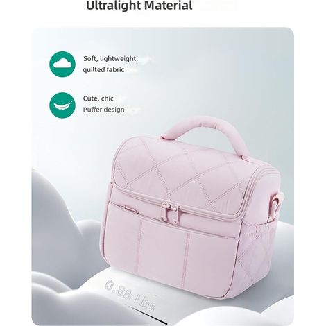 Sac à lunch isotherme pour femmes, matelassé et imperméable boîte portable légère (1/5)