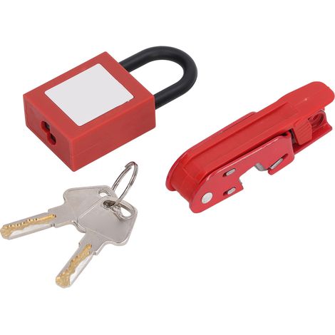 Kit de verrouillage de disjoncteur, dispositif de verrouillage de commutateur haute résistance avec cadenas en Nylon.