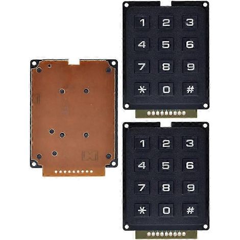 Clavier industriel à 3 modules, 12 touches, matrice 4x3, avec scanner intégré. WHBYV (1/4)