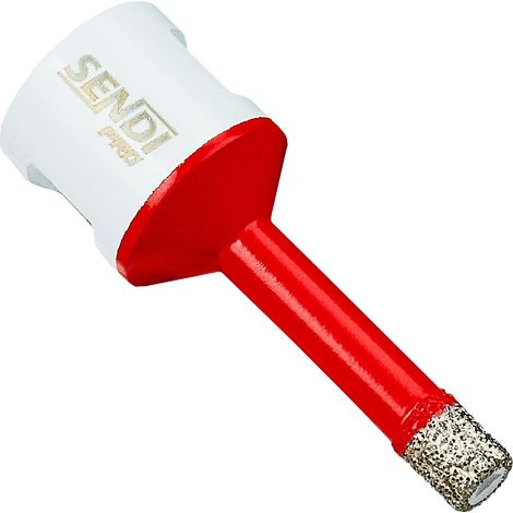 Scie cloche diamantée 8 mm pour grès cérame et carrelage M14 à sec - sendi PRO