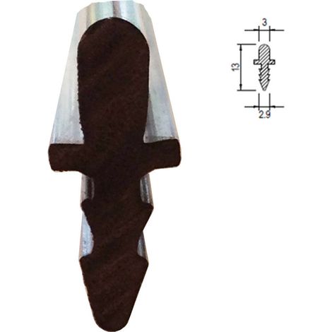 1PZ PROFILO GUIDA IN PLASTICA MT.2 (1/2)