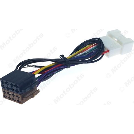 Convient pour le câble de modification radio Mitsubishi 2007, câble adaptateur audio ISO femelle vers mâle, câble d'alimentation CD de voiture. (1/4)