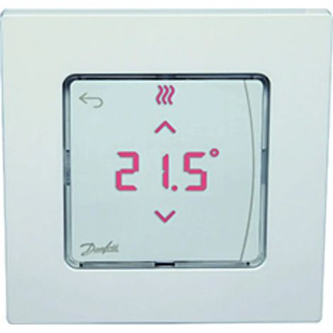 Danfoss Icon2 Termostato de ambiente empotrado 24V, con versión de pantalla LED, Empotrado, 088U2125