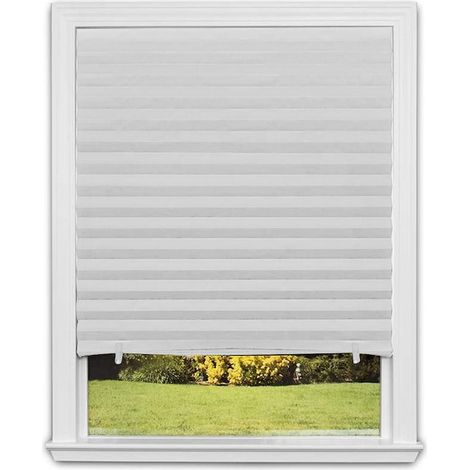 Rideau en tissu non tissé opaque pour protection solaire, voilage occultant, blanc, décoration de fenêtre intérieure (1/5)