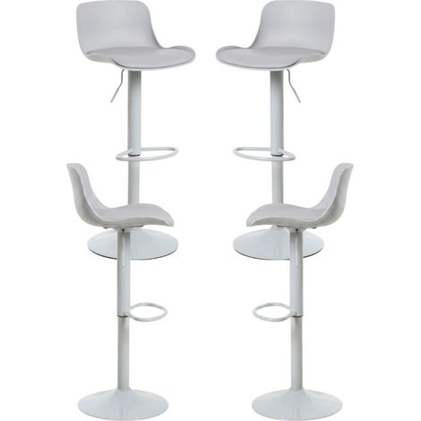 Packs Taburetes Cocina - Pack 4 Taburetes Delvo - Gris (1/4)