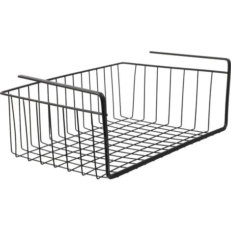 Panier Suspendu L40cm en Métal Filaire Noir (1/4)