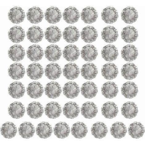 Sets de table en papier isolant thermique pour desserts, bordés de dentelle, lot de 50 pièces, pour la maison, les fêtes et les mariages. (1/5)