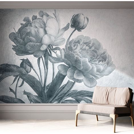 Papier peint autocollant à motifs décoratifs pour salon chambre et bureau Décoration murale élégante avec colle Chic floral 312x219 cm (1/5)