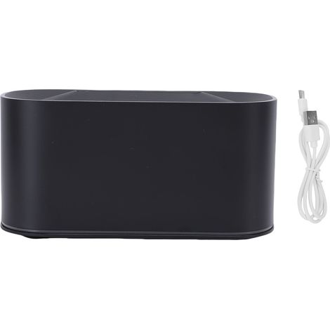 Flame Essential Oil Diffuser 220ml USB Quiet Aromatherapy Diffuser Desktop Humidifier with 7 Colors Light for Home Bedroom Black (1/5)