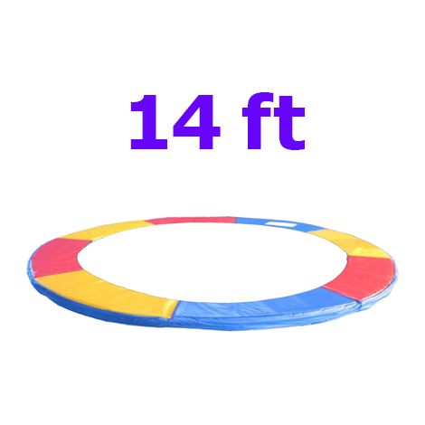 Greenbay Replacement Trampoline Surround Pad Foam Safety Guard Spring Cover Padding Pads Tri-Colour 14FT