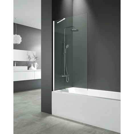 Mampara Panel de bañera SCREEN BLANCO fijo 8 mm 150x85 (1/2)
