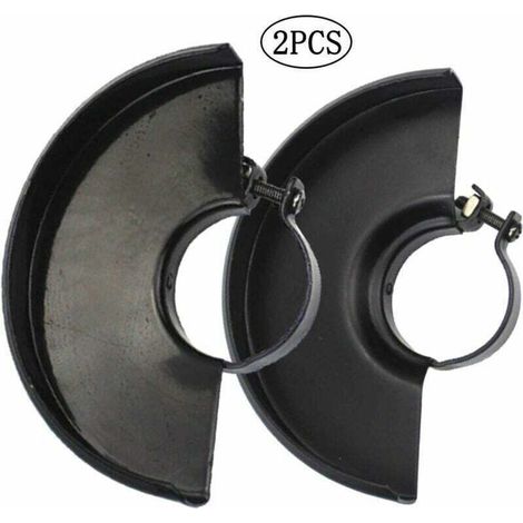 Schutzhaube für Winkelschleifer, kompatibel mit 115- und 125-mm-Winkelschleifern, Elektrowerkzeugzubehör, schwarz, 2er-Pack