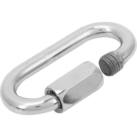 Mousqueton à ouverture rapide Mellon Locks en acier inoxydable robuste pour l'escalade en extérieur (8 mm). (1/5)