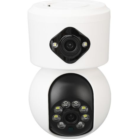 Intelligente Überwachungskamera für den Innenbereich mit zwei HD-Objektiven, Nachtsicht, Gegensprechanlage und 100–240-V-EU-Stecker (1/5)