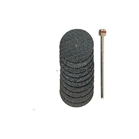 PROXXON 2228808 2228808-SET 10 DISCOS REFORZADOS 22 MM + VÁSTAGO, 0 W, 0 V, METAL (1/2)