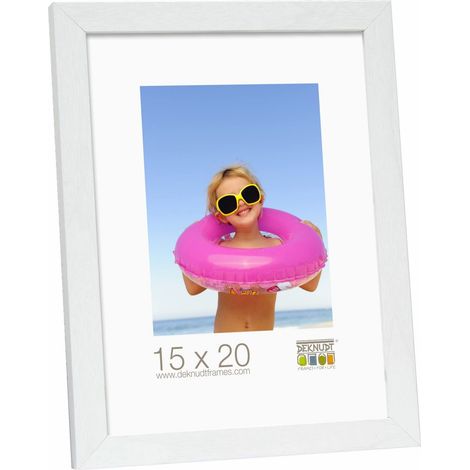 Deknudt Frames S44CF1-40.0X60.0 - Portafoto Basic in Legno e MDF, 40 x 60 cm, Colore: Bianco