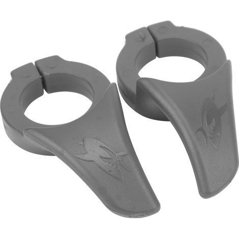 Zusätzlicher Lenkergriff für Fahrräder mit Sicherungsring (grau) (1/5)