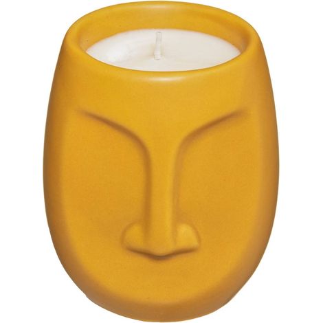 Duftkerze Maya 80g passender Keramikbehälter - Gelb