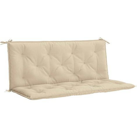 Maison Exclusive - Cuscino per Panca Beige 120x(50+50)x7 cm in Tessuto Oxford (1/5)