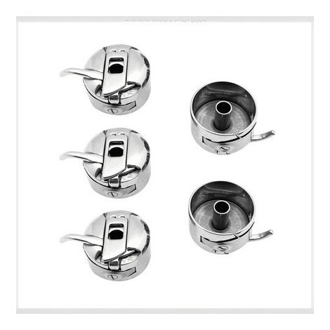 Lntyq 5pièces Boîtier De Canette pour Machine à Coudre Boîtier De Canette Métal De Couture Professionnel (1/5)