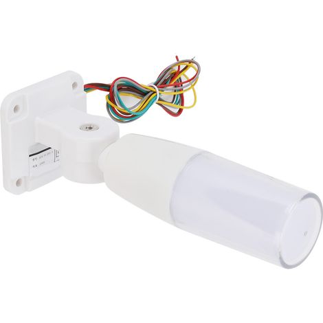 Feu de signalisation LED pliable et flexible, 3 couleurs, tête de lampe rotative à 180°, avec avertisseur sonore intégré pour les situations d'urgence.
