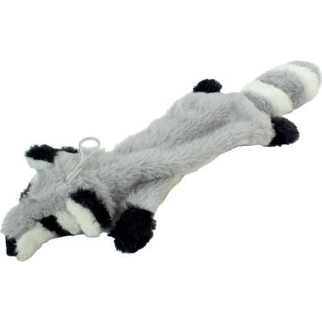 Peluche raton laveur aplatie : 45 cm