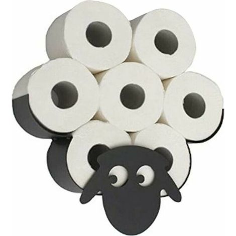 royaluxe - Porte-Rouleau de Papier Toilette Animal Porte-Papier Toilette Joli Animal Support Mural Chambre Porte-Rouleau de Toilette Cuisine Salle de Bain Accessoires mouton (1/5)