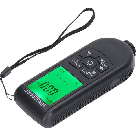 Digital Coating Thickness Gauge, Portable Paint Thickness Meter, 0-2000 UM Range, Coating Measuring Tool (Black)