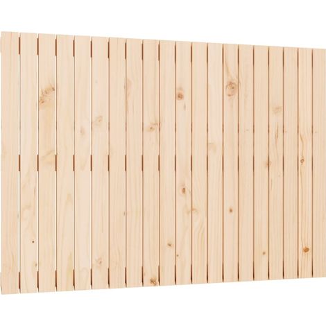 Testiera per dormire accessorio per camera da letto mobile da parete stile pallet 127,5 x 3 x 90 cm in legno di pino massiccio TDL0202783