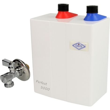 Petit chauffe-eau instantané 400 V Perfect Elektronik 9kW à pression fixe
