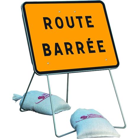 PANNEAU 800X600 ROUTE BARREE SUR PIED (1/4)