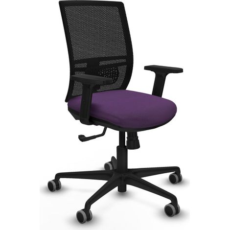 Sedia da ufficio piqueras y crespo Yunquera nero mesh regolabile (1/2)